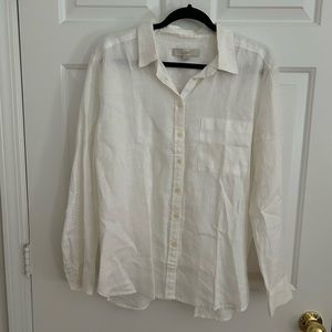 Loft white button up